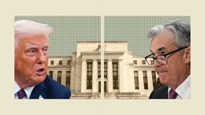 Jerome Powell and Donald Trump in conflict highlighting Powell Trump Federal Reserve Tension