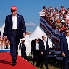Illustration representing Donald Trump Inflation Rule 34 with inflation graphics and digital meme elements.